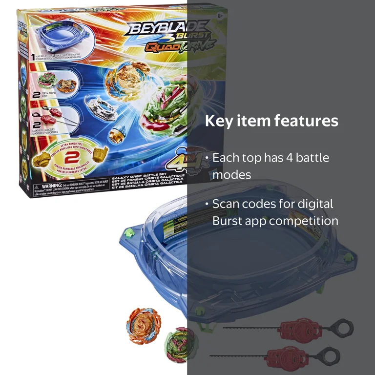 Beyblade Burst QuadDrive Valtreyek Galaxy Orbit Battle Tops with