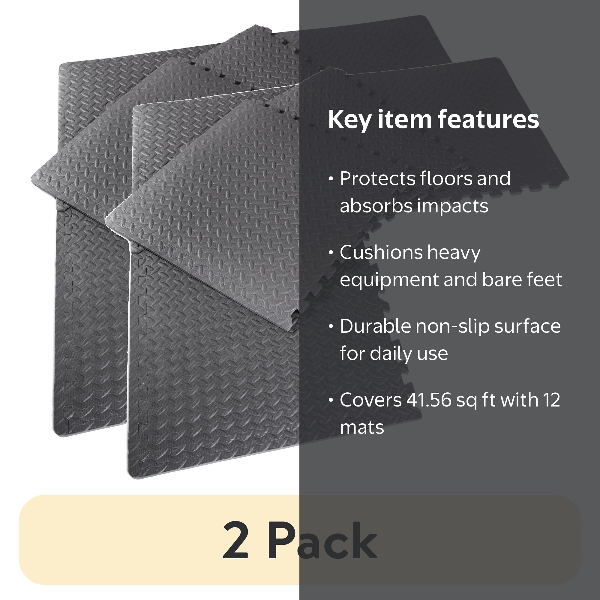 2 pack) CAP High Density Interlocking Puzzle Mat Set - 22.3