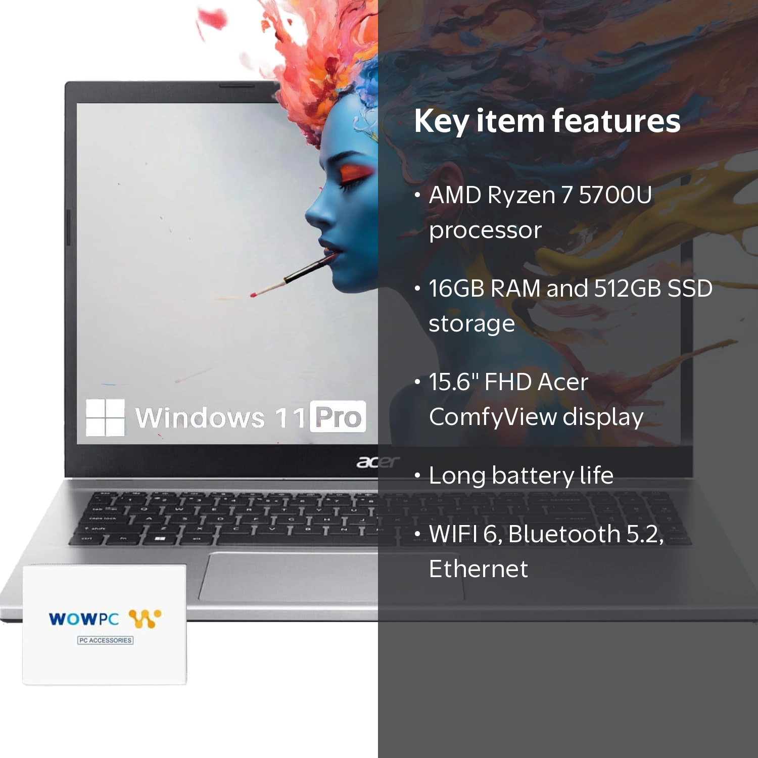 acer Aspire Premium Laptop | 16GB RAM | 512GB SSD |15.6