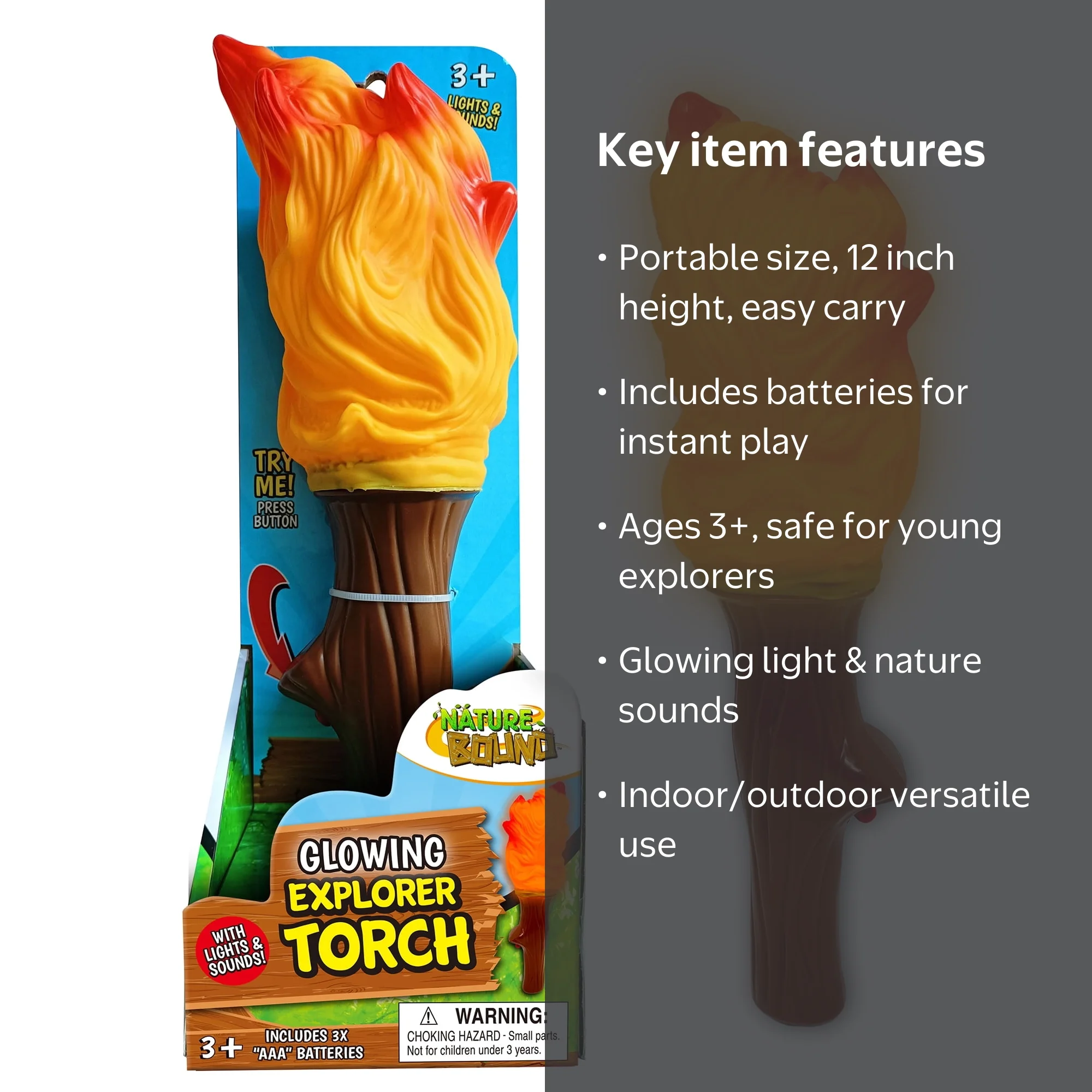 Nature Bound: Glowing Explorer Torch - Handheld Illuminating Toy