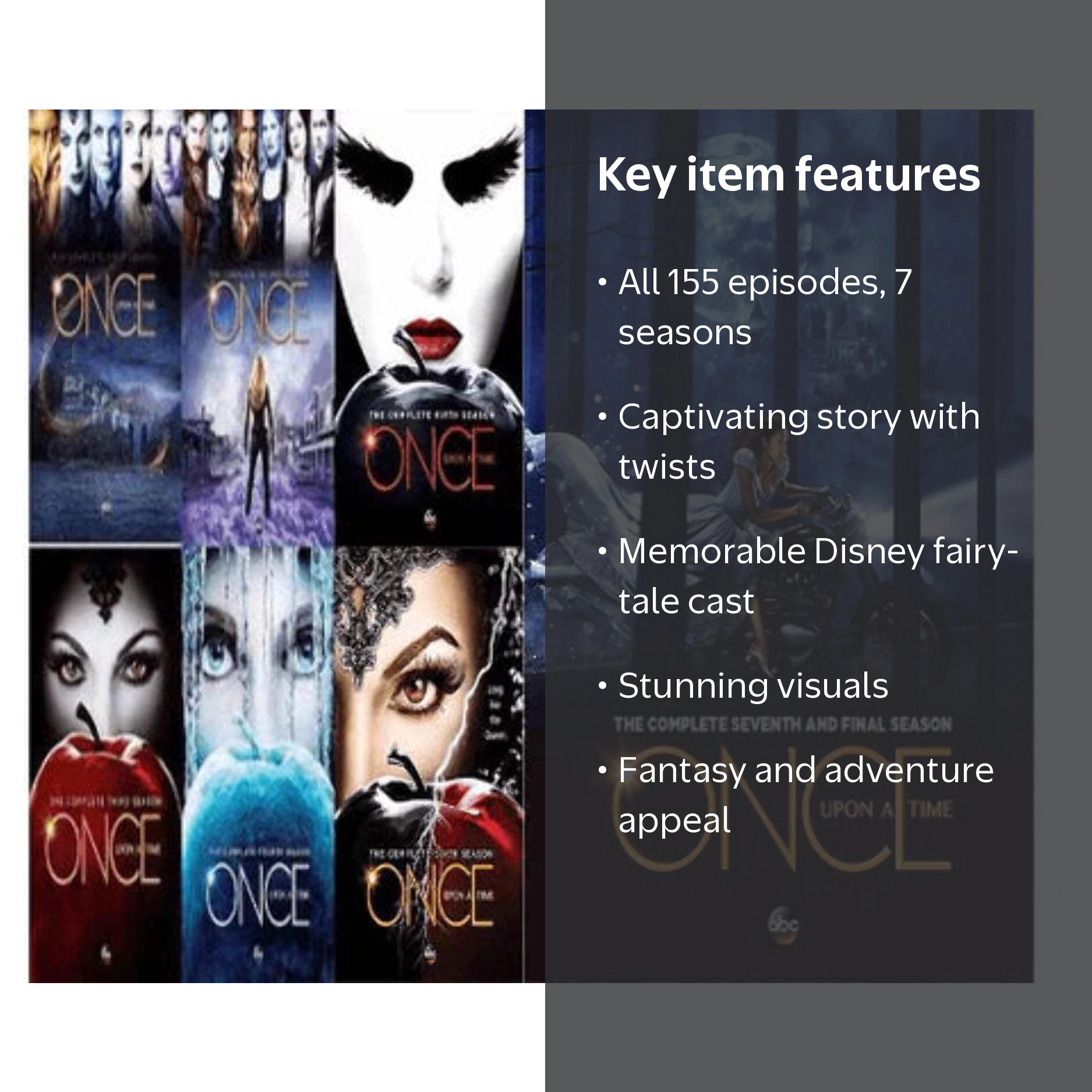Once Upon a Time: The Complete Series (DVD), Seasons 1-7 - Walmart.com