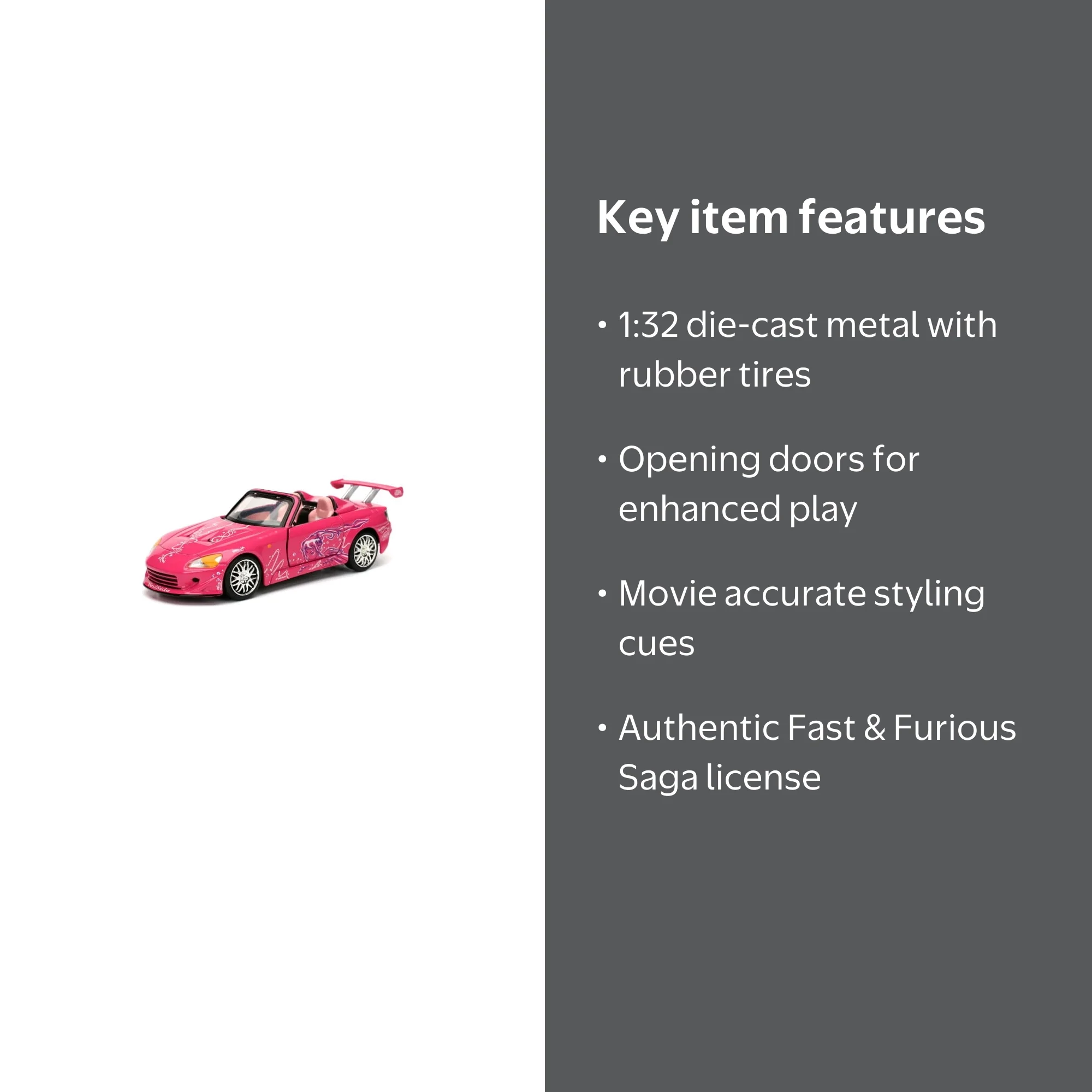 Jada Toys 1:32 Diecast Metal Collection, Suki's 2001 Honda S2000