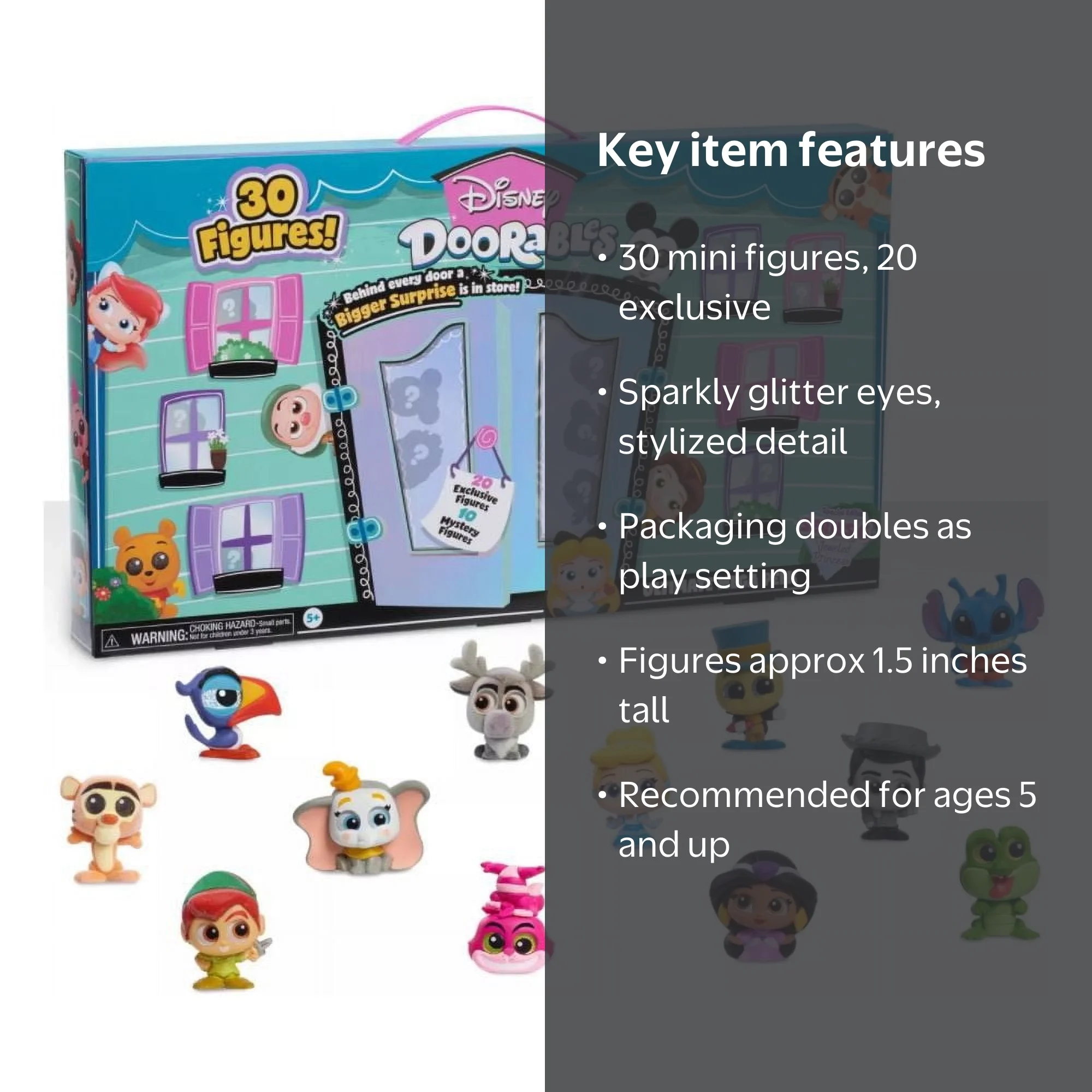 Disney - めいまま Doorable Ultimate Mega Peek Mini Mystery Toys with 30 Collectible