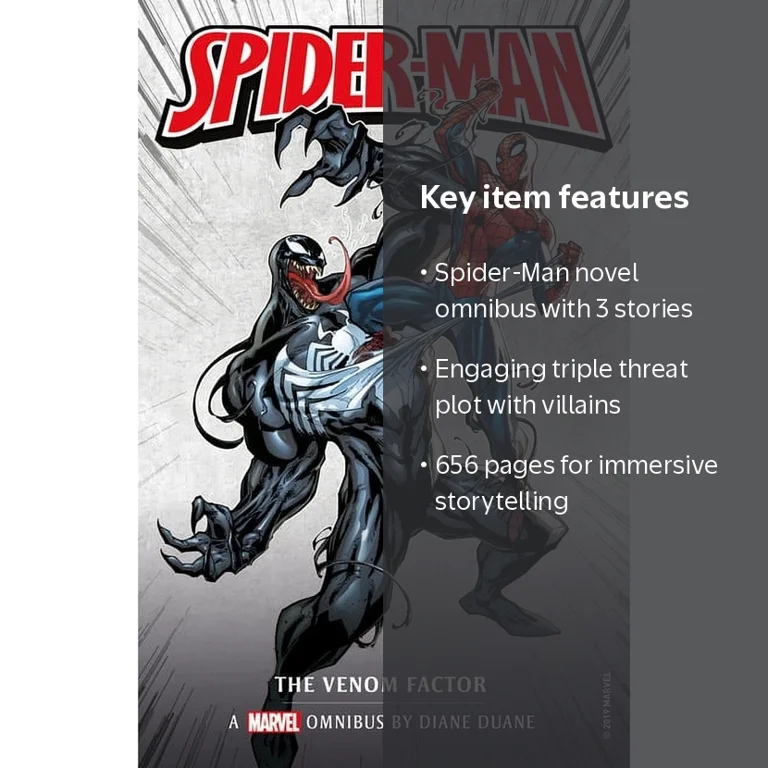 アメコミ　marvel　ヴェノム　venom　オムニバス　スパイダーマン Marvel Classic Novels - Spider-Man: The Venom Factor Omnibus