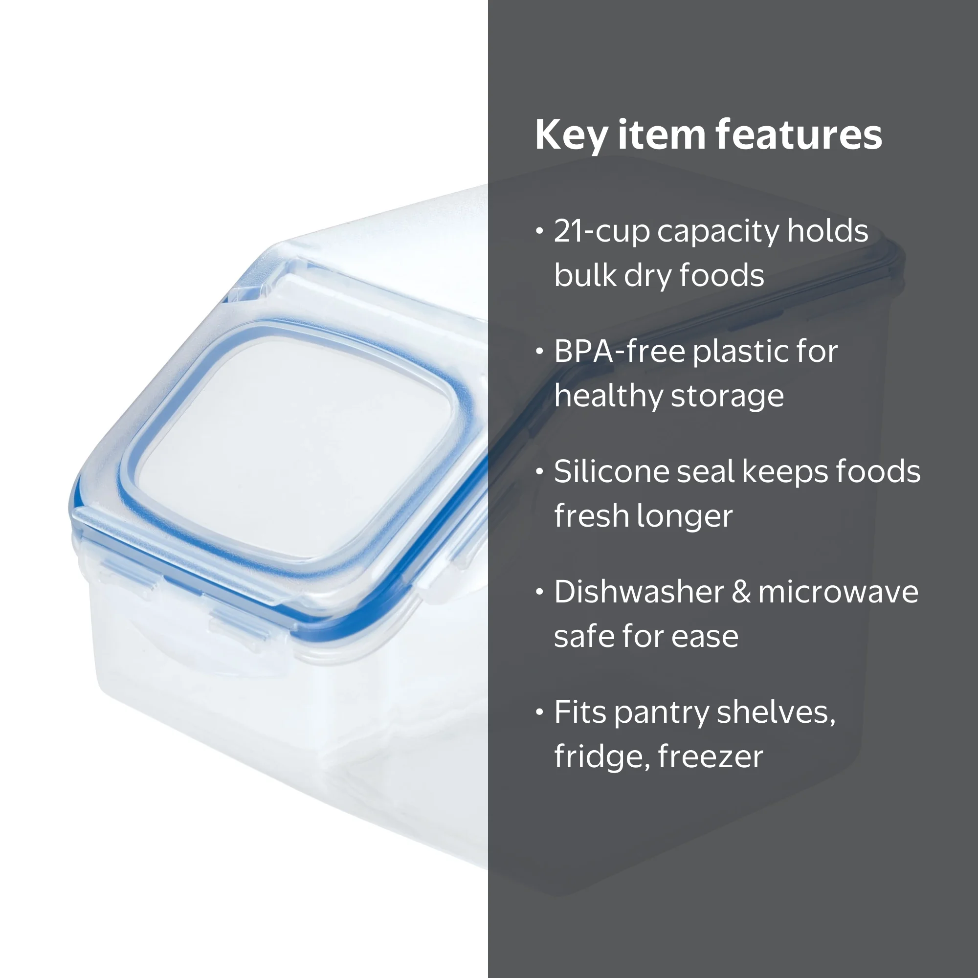 LocknLock Airtight Large 21-Cup Pantry Food Storage Container