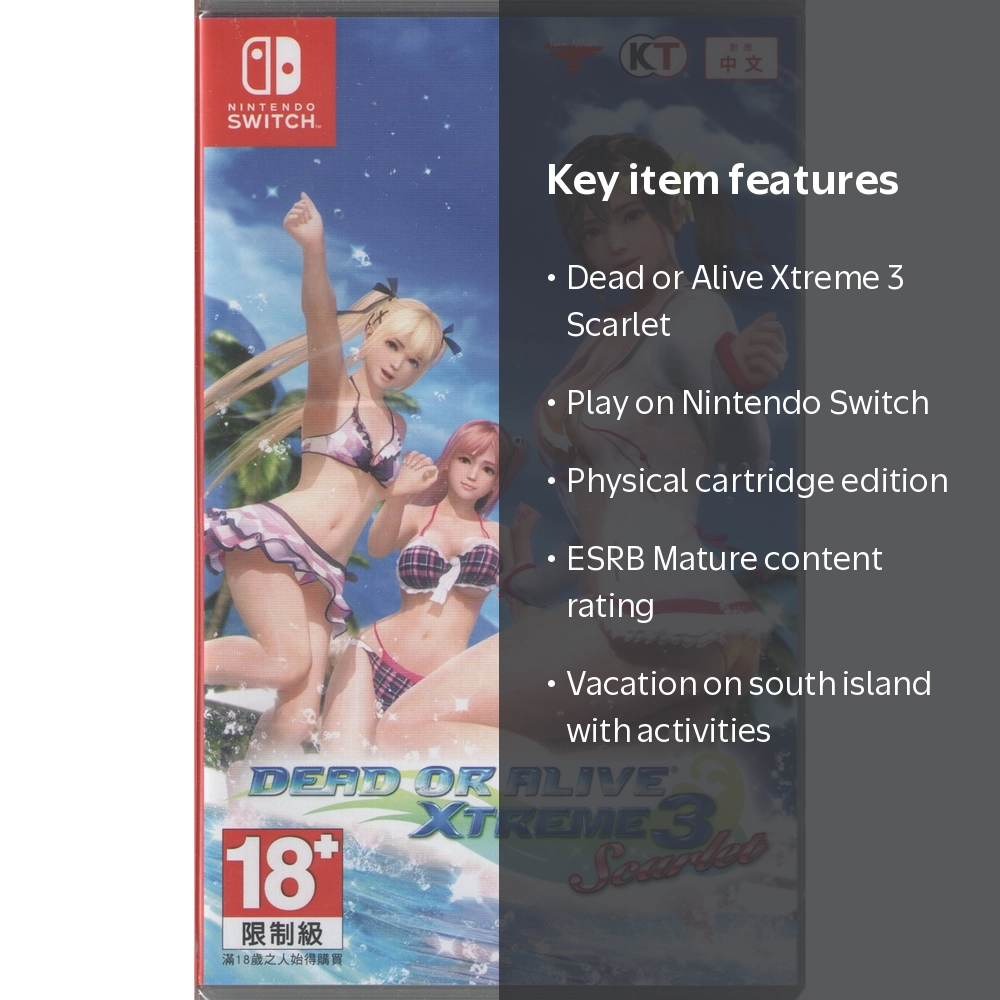 Tecmo Koei Game - Dead or Alive Xtreme 3 Scarlet, Nintendo Switch