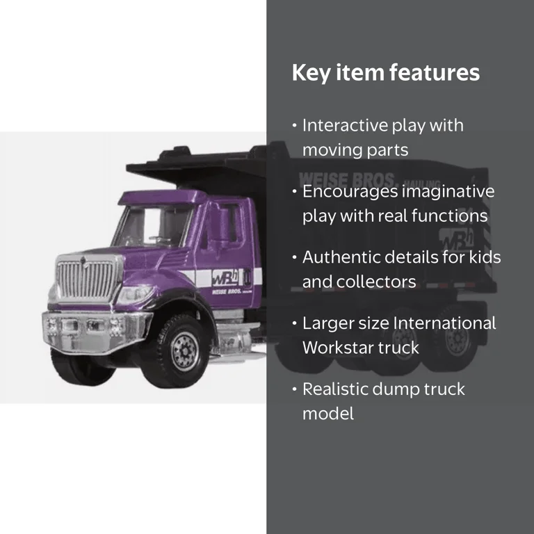 MATCHBOX INTERNATIONAL WORKSTAR DUMP TRUCK WORKING RIGS 2025