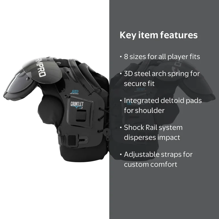 CHAMPRO Youth Protective Gear Gauntlet 1 Football Shoulder Pad