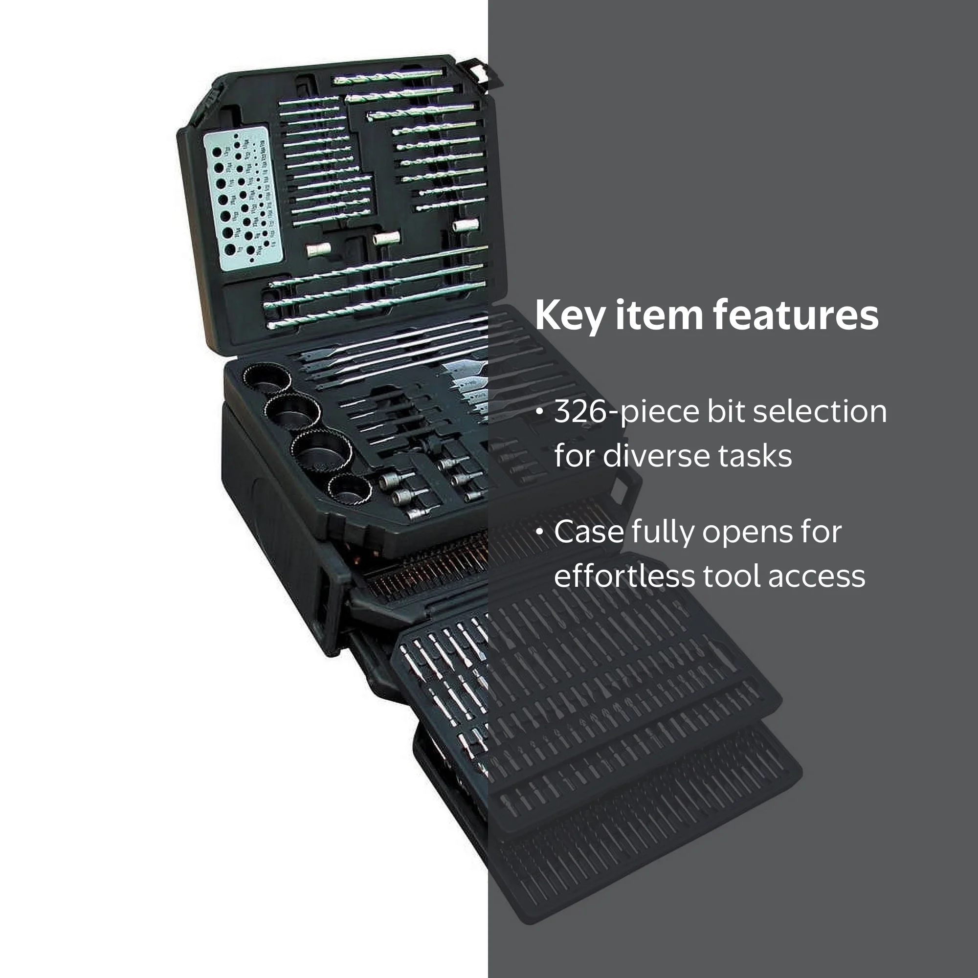 Master Drill Bit Set, 326 Pieces - Walmart.com