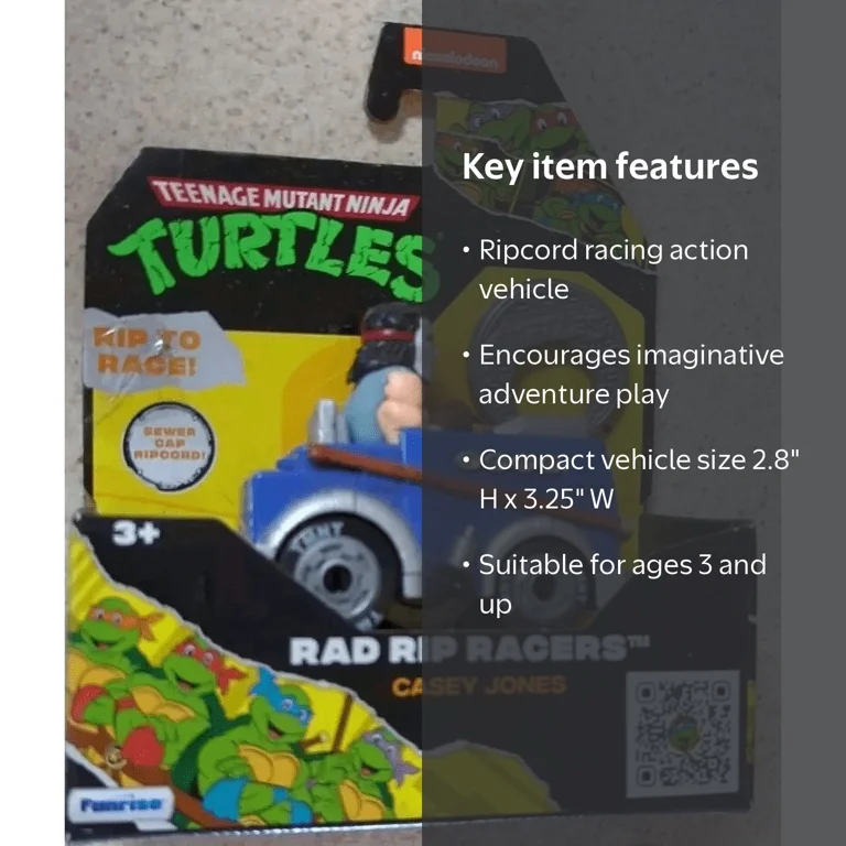 Teenage Mutant Ninja Turtles Rad Rip Racers Casey Jones - Walmart.com