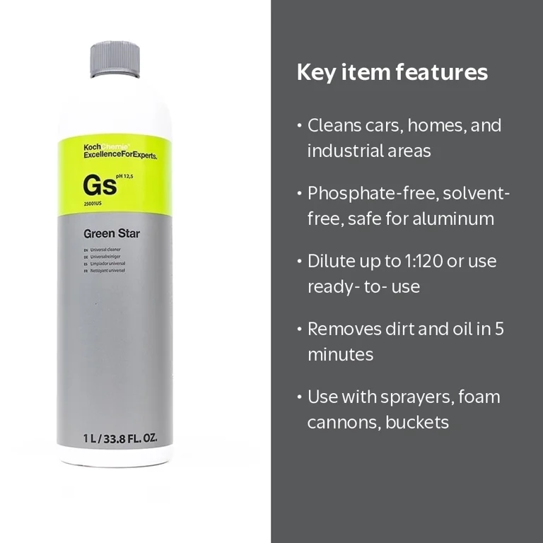 Koch‑Chemie, Green Star, 1 Liter, All-Purpose Cleaner - Walmart.com