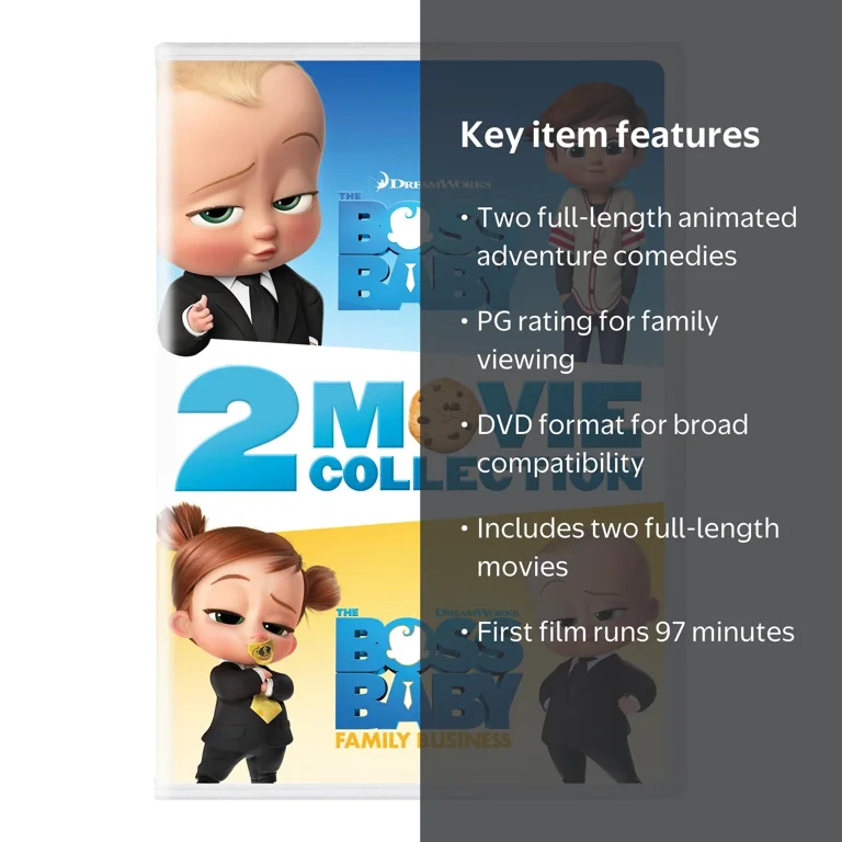 SDS, The Boss Baby: 2-Movie Collection DVD, PG, Includes Both