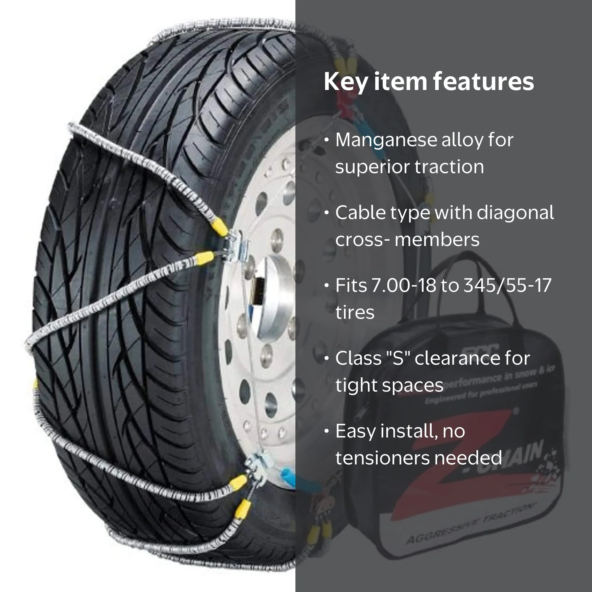 Security Chain Heavy Duty Winter Tractor Wheel Snow Cable Traction