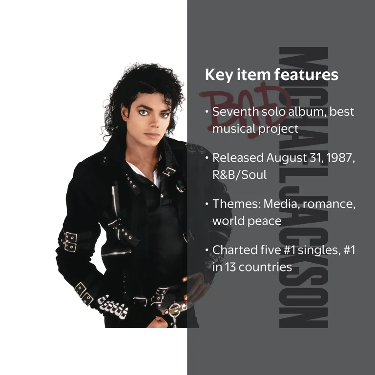 Epic, Vinyl LP, Michael Jackson Bad, Music & Performance - Walmart.com