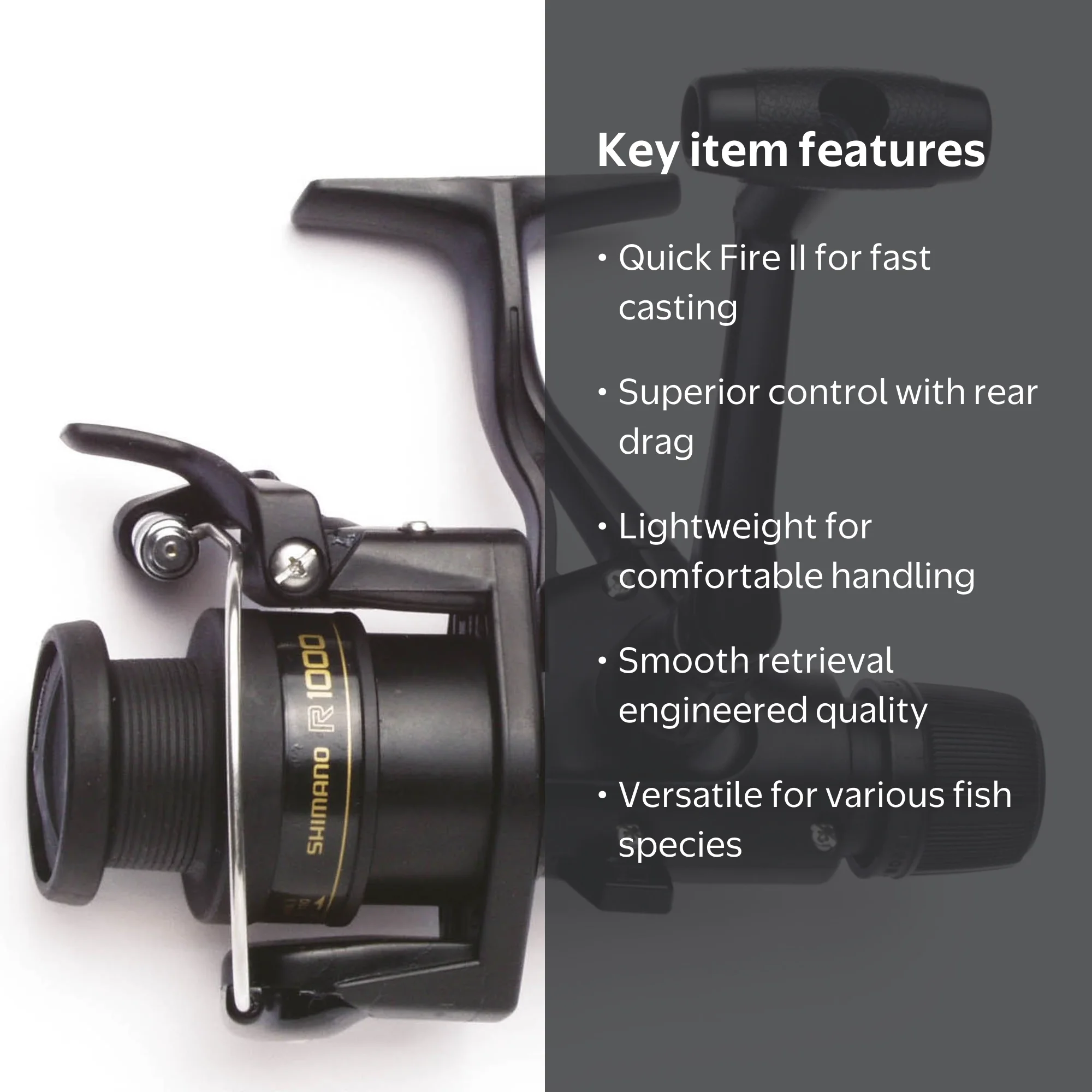 Shimano Ultra-Light IX1000R RDRG CLAM Quick Fire II Spinning