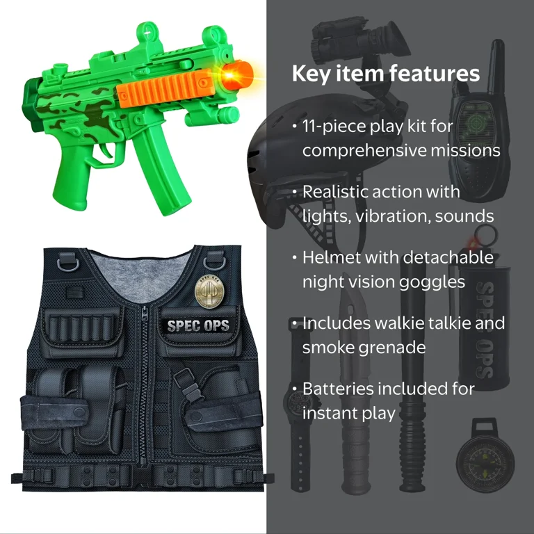 Adventure Force Special Ops Mission Roleplay Set with Lights
