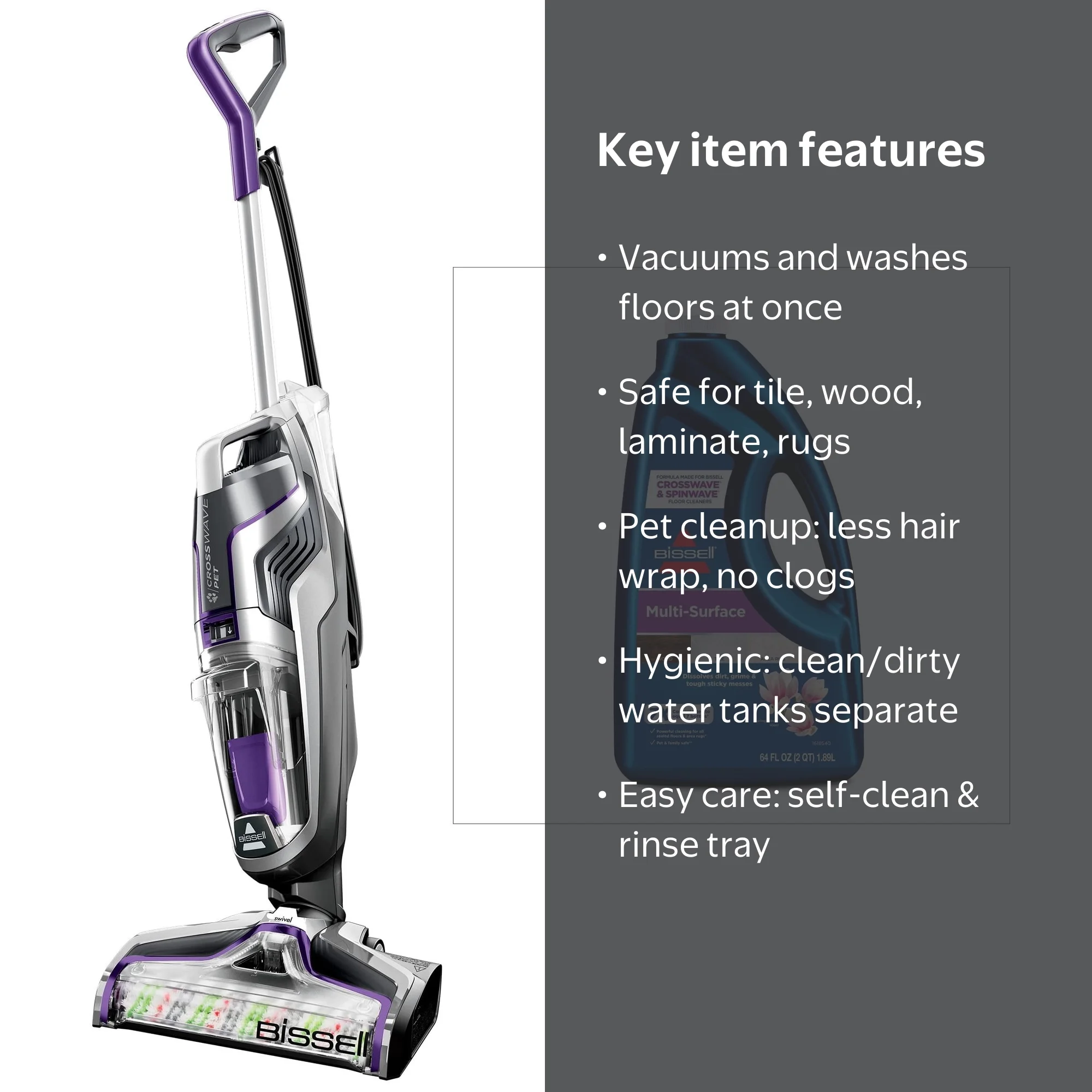 BISSELL® CrossWave® Turbo Pet Pro Multi-Surface Wet-Dry Vacuum