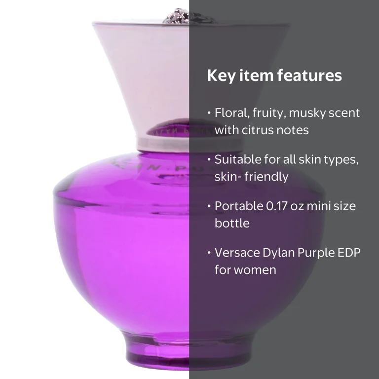 Versace Purple Women's Fragrance 0.17 oz EDP Splash Floral Fruity