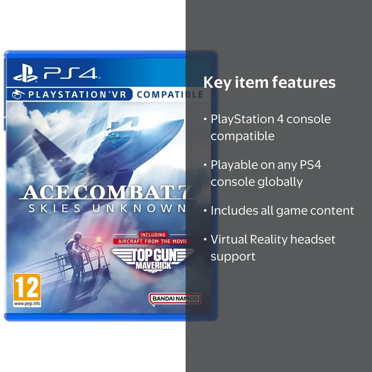 Ace Combat 7: Skies Unknown Top Gun Maverick Edition PS4 Region