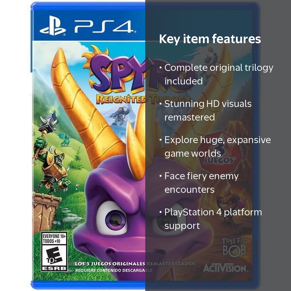Activision, Spyro Reignited Trilogy, PS4 edition, HD remastered