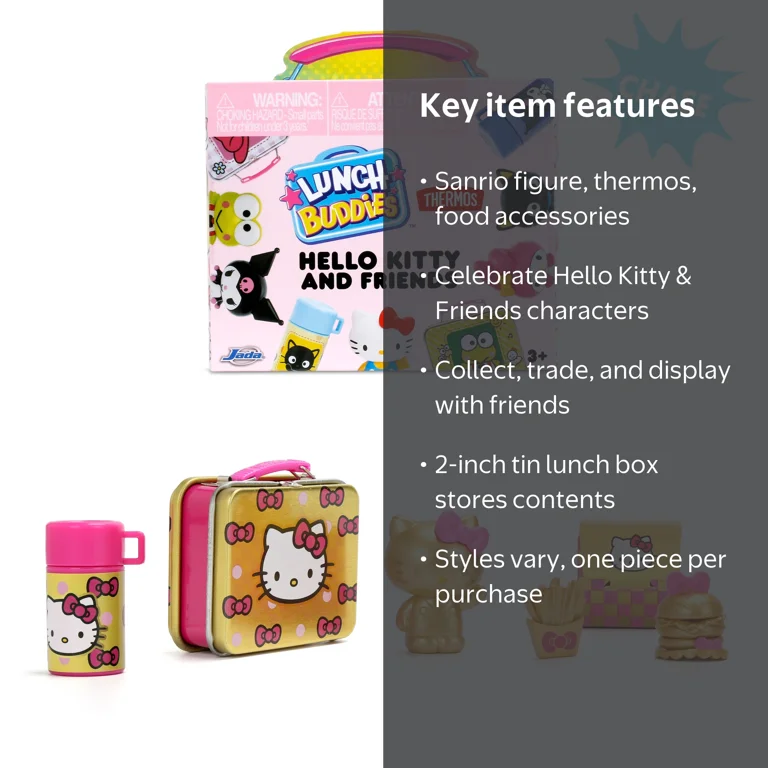 Jada Lunch Buddies ‚Äì Mini Tin with Thermos, Figure & Food