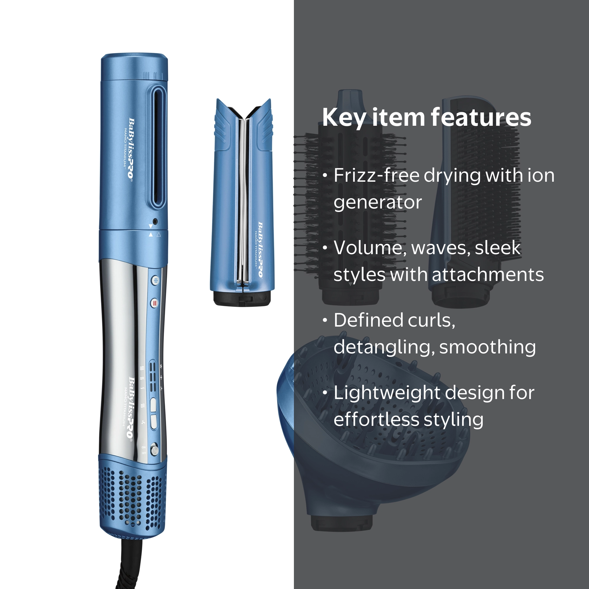 BaBylissPRO® Nano Titanium™ StyleSwitch Hot Air Styler - Walmart.com
