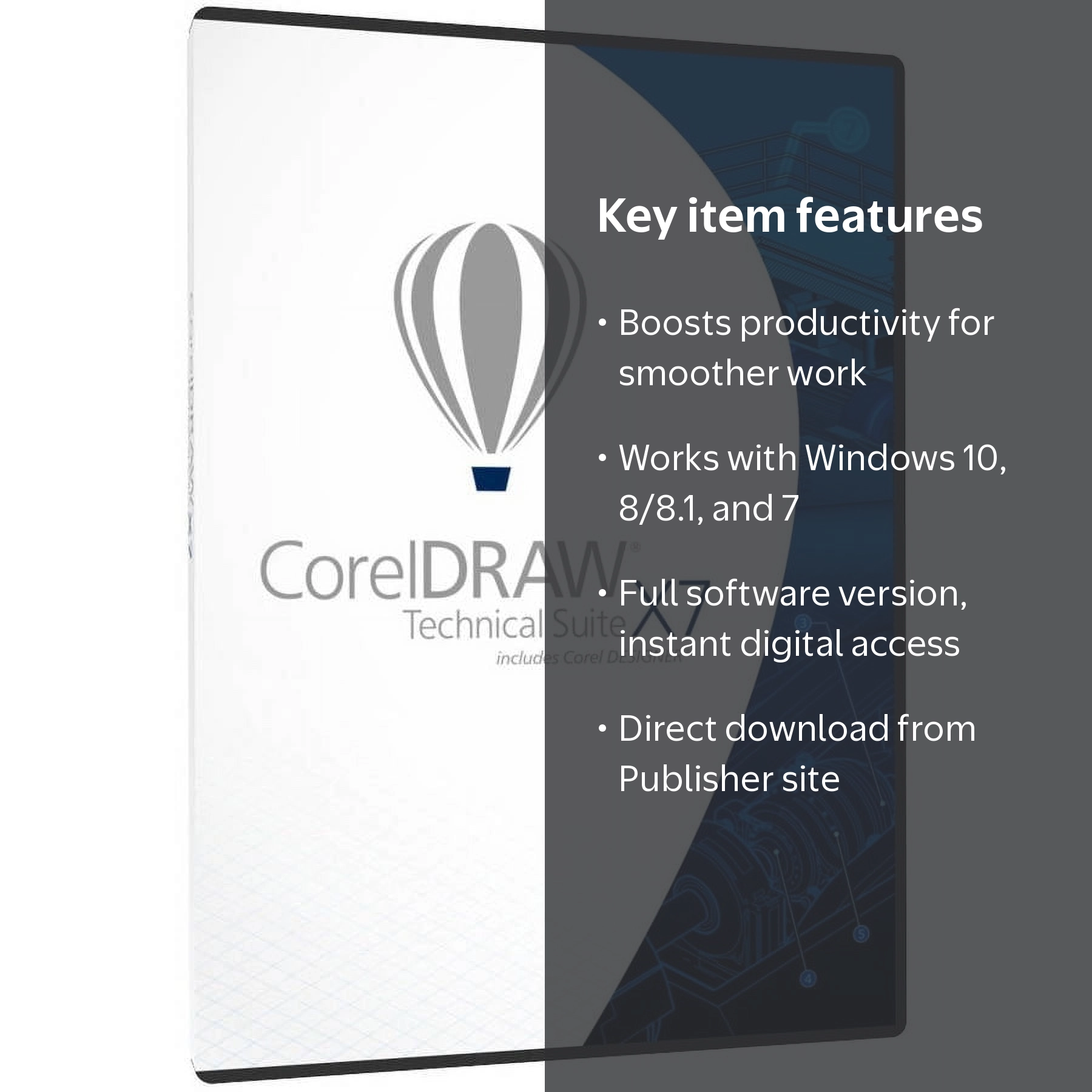 Corel ESDCDTSX7ML Corel DRAW Technical Suite X7 (Digital Code