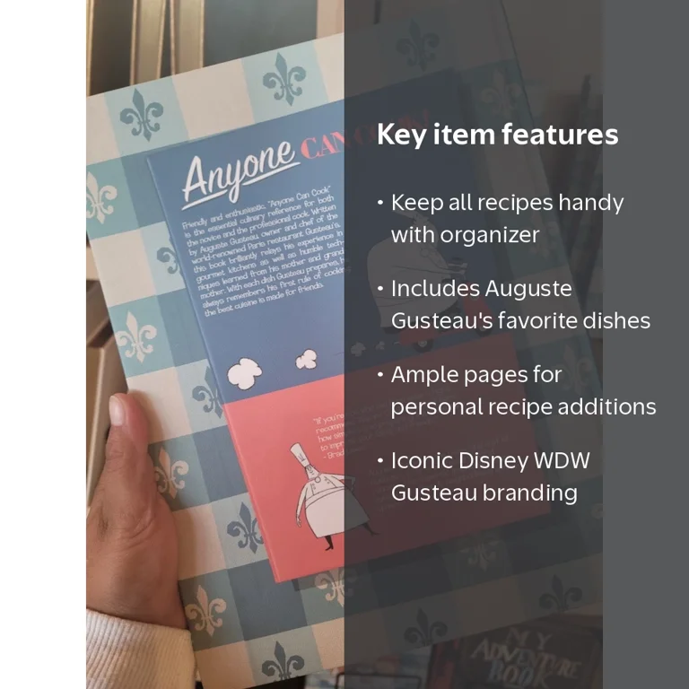 Disney WDW Auguste Gusteau's Cookbook: 'Anyone Can Cook!' Recipe