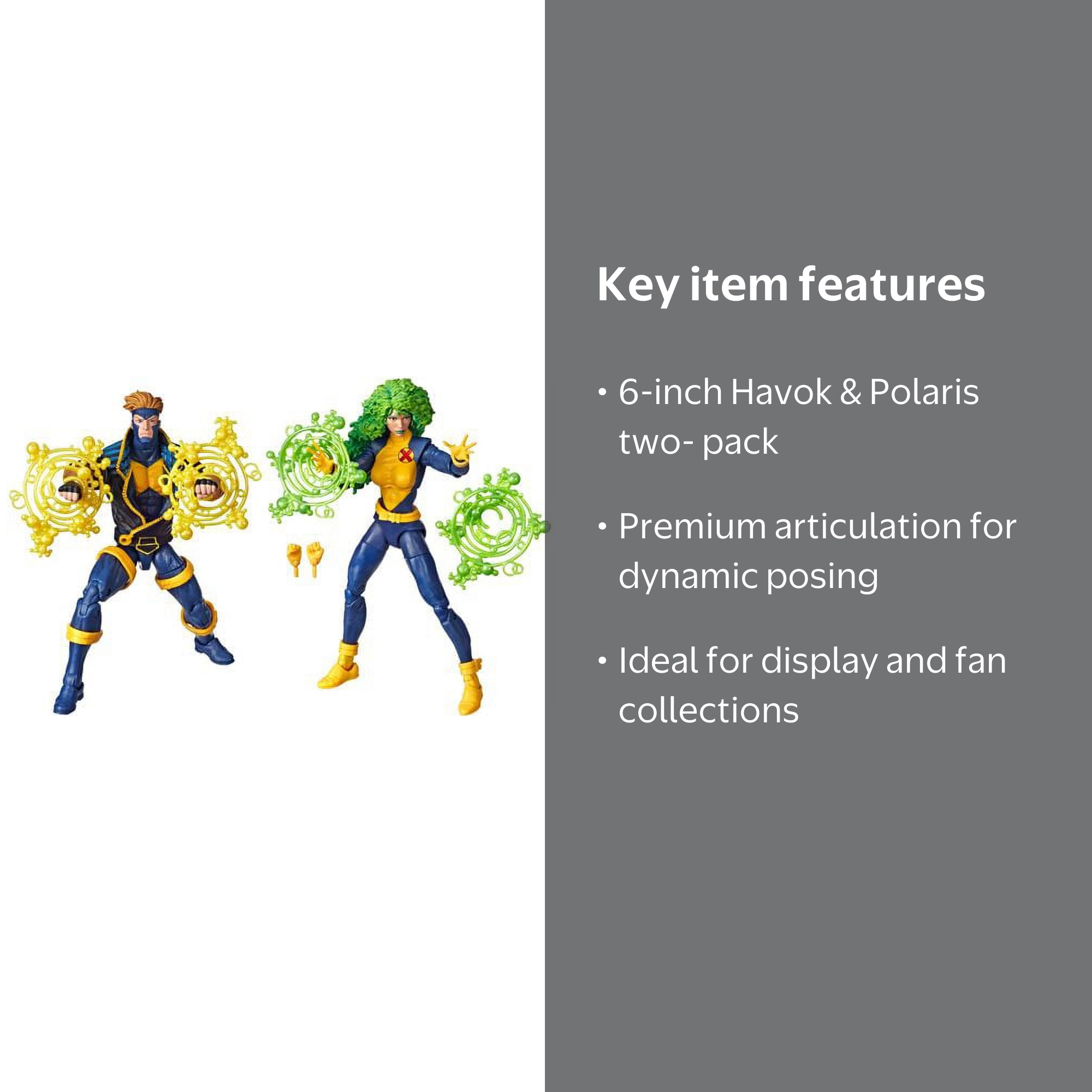 マーベルレジェンド ハボック ポラリス2パック版 Amazon.com: Marvel Classic- Pack of 2 X-Men 15 cm Figures