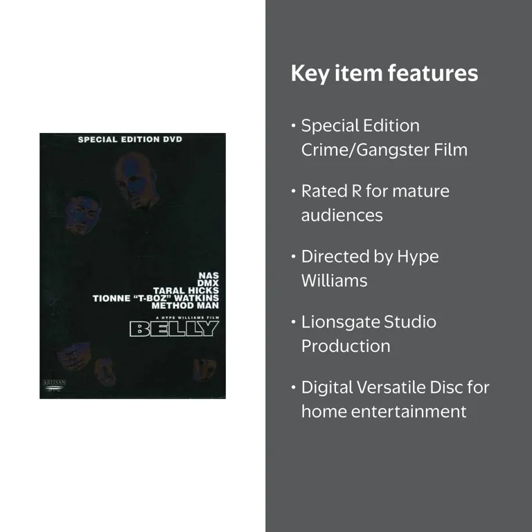 Lionsgate Home Entertainment, Belly DVD, Special Edition, Rated R