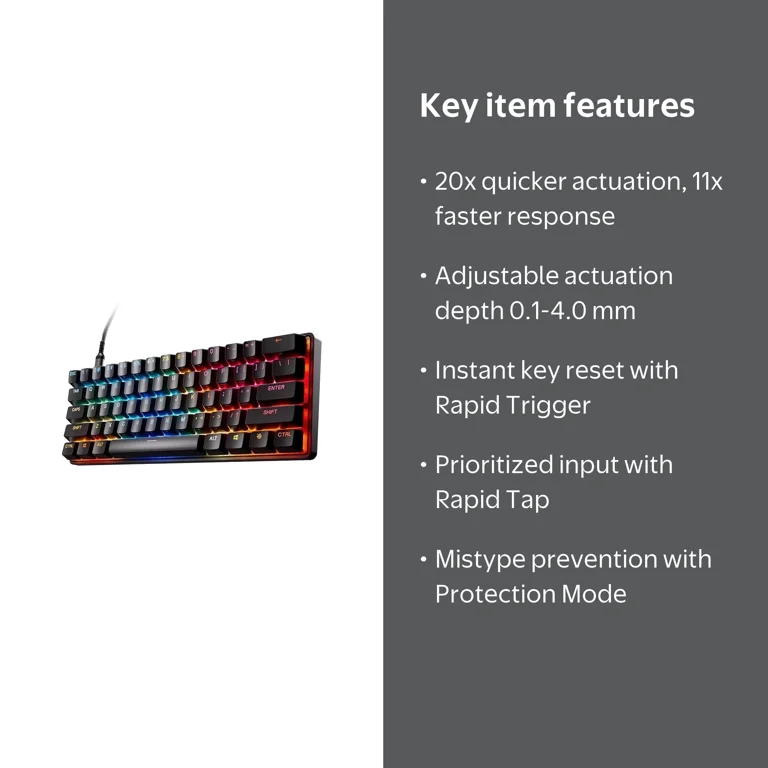 SteelSeries Apex Pro Mini Gen 3 OmniPoint 3.0 HyperMagnetic