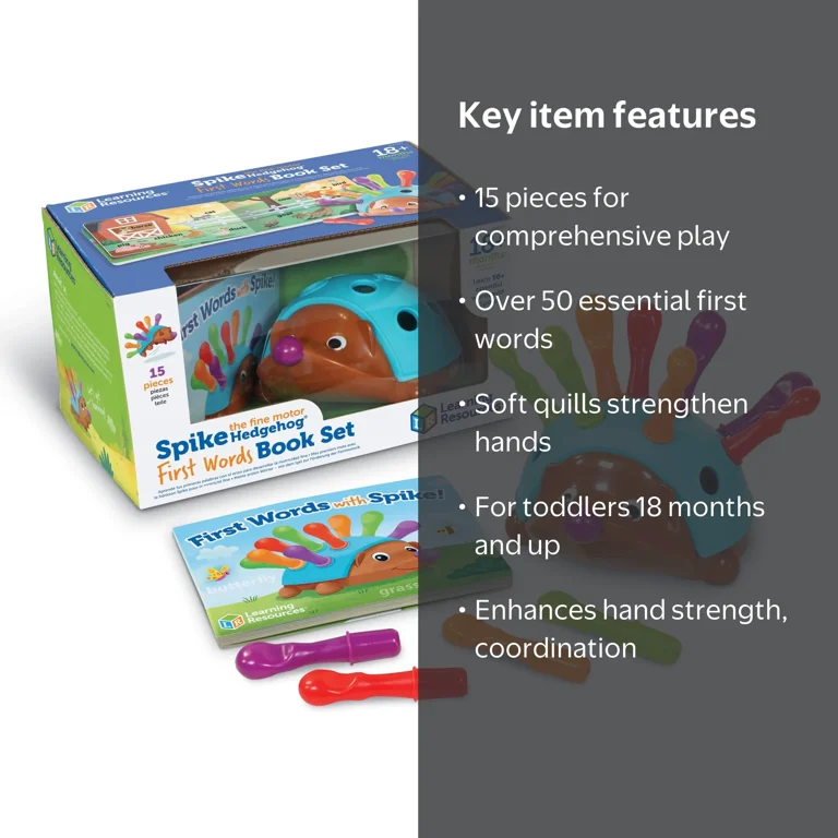 Learning Resources Spike the Fine Motor Hedgehog First Words - 15