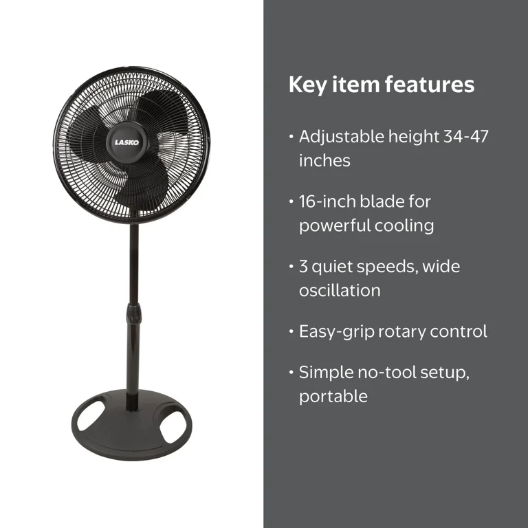Lasko, Pedestal Fan, 16