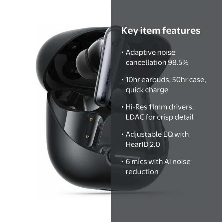 Soundcore Liberty 4 NC Noise Cancelling Wireless Earbuds with
