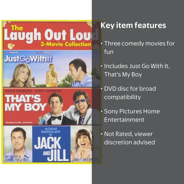 Sony Pictures The Laugh Out Loud 3-Movie Collection, DVD - Walmart.com