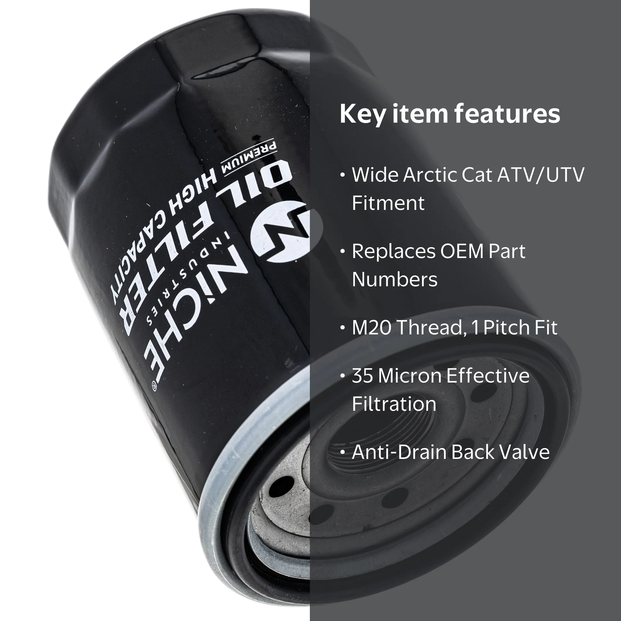 Niche Oil Filter for Arctic Cat 0812-034 0812-029 0812-135 1000