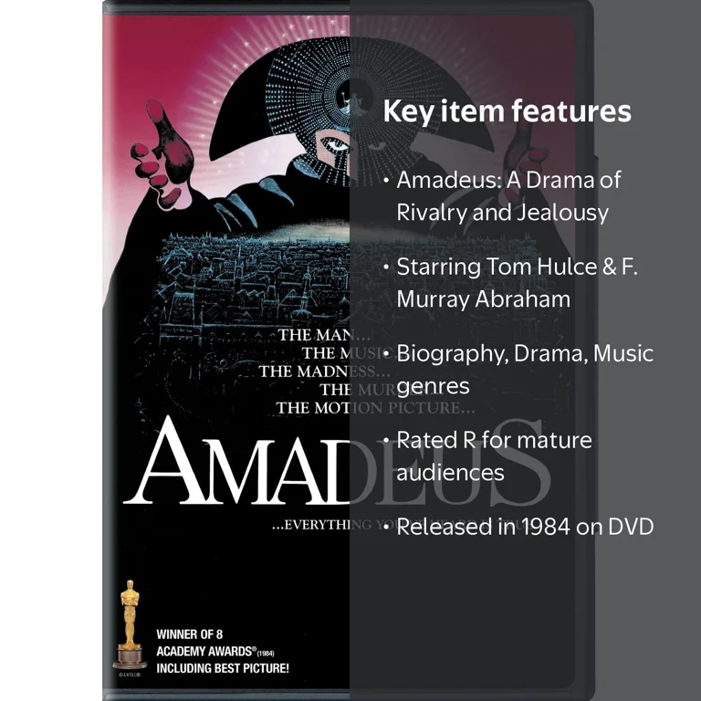 SDS, DVD, Amadeus 1984, Drama, Warner Bros., Biography - Walmart.com