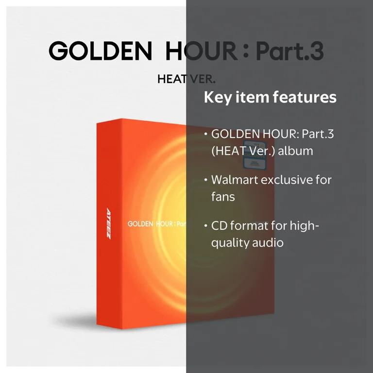ATEEZ - GOLDEN HOUR : Part.3 (HEAT Ver.) - Walmart Exclusive CD