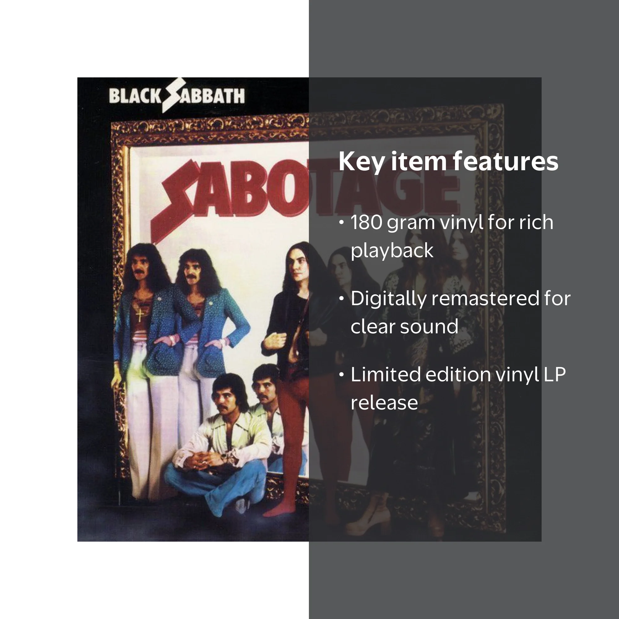 Rhino Outdoors, Vinyl Music & Performance, Sabotage, 180g LP