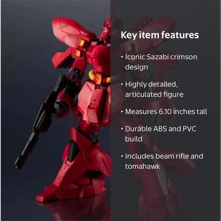 Bandai Anime Action Series: MSN-04 Sazabi Mobile Suit Gundam Bandai Anime Action Series: MSN-04 Sazabi Mobile Suit Gundam
