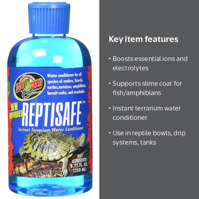 Zoo Med, ReptiSafe Instant Terrarium Water Conditioner, 8.75 oz