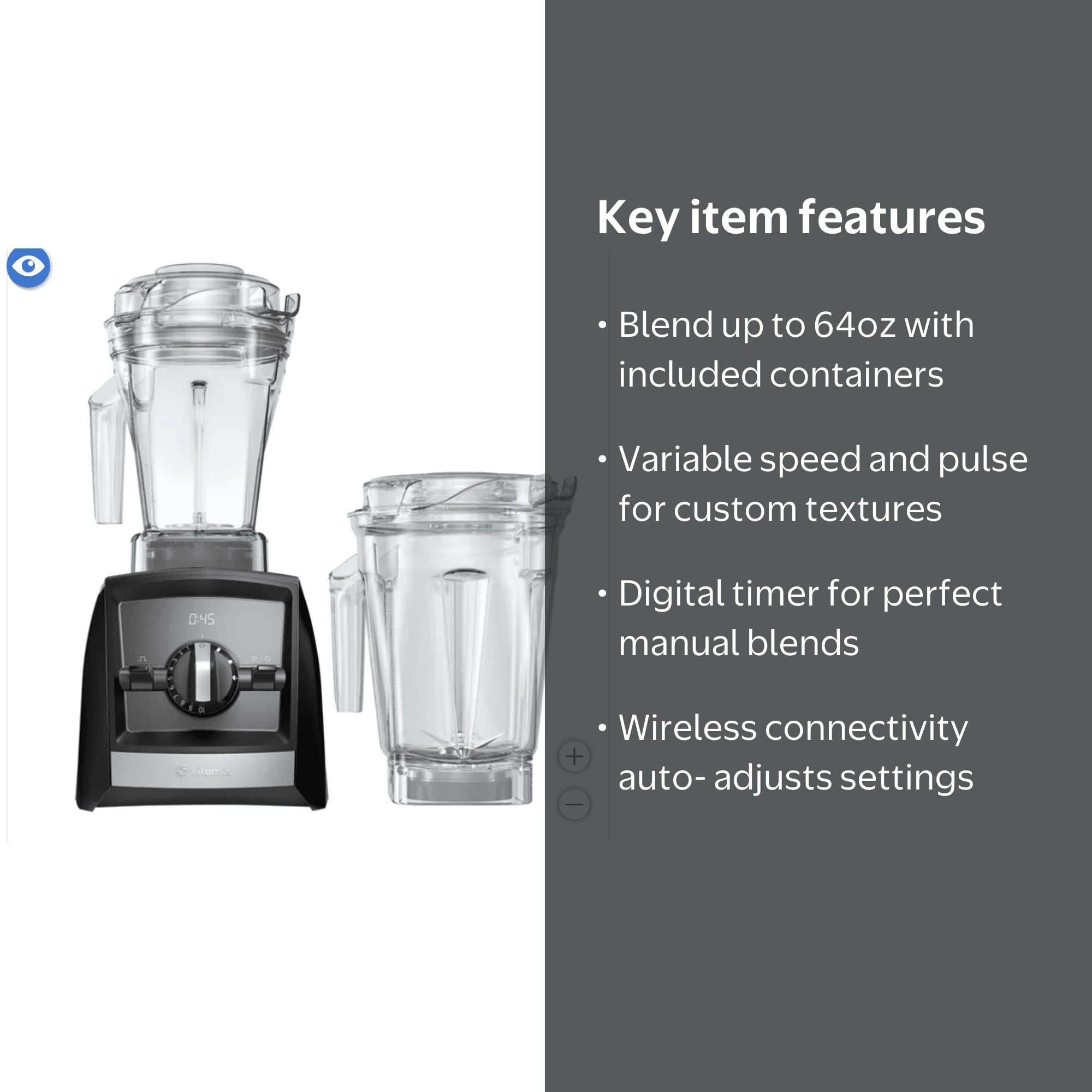 Vitamix A2500 Ascent Series Smart Blender, Professional-Grade, 64