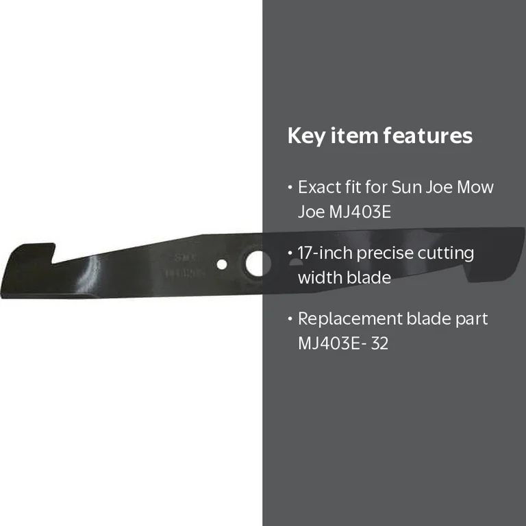Sun Joe Replacement 17-Inch Blade for MJ403E Lawn Mower - Walmart.com