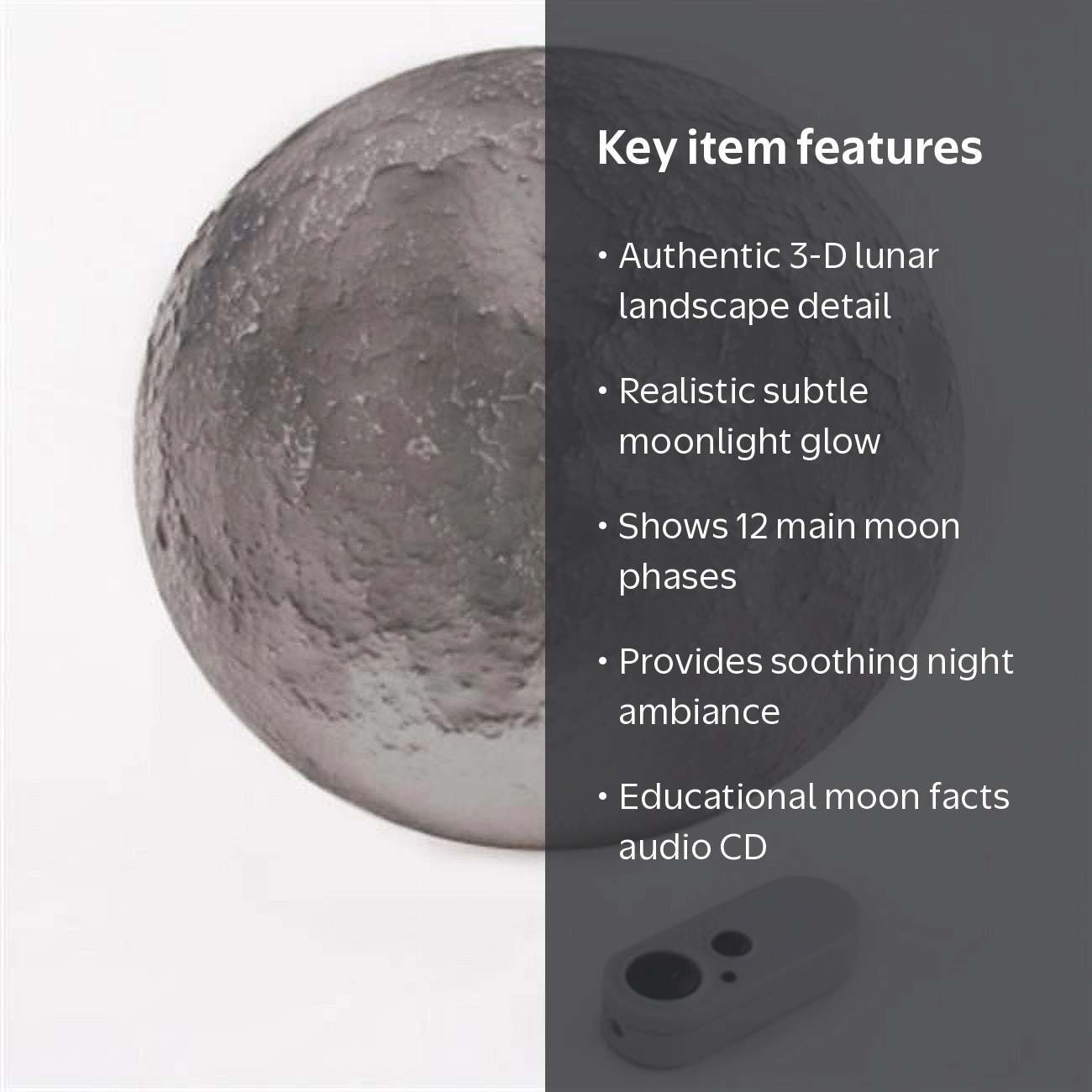 Uncle Milton Moon in My Room, 12 Moon Phases, Wall Hanging, Audio