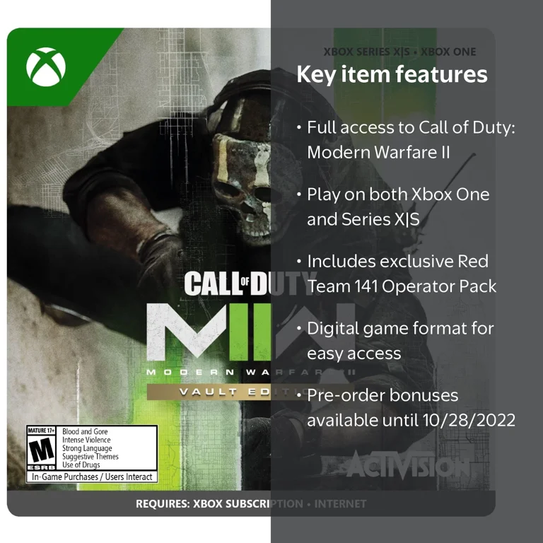 Call of Duty: Modern Warfare II - Vault Edition - Xbox One, Xbox