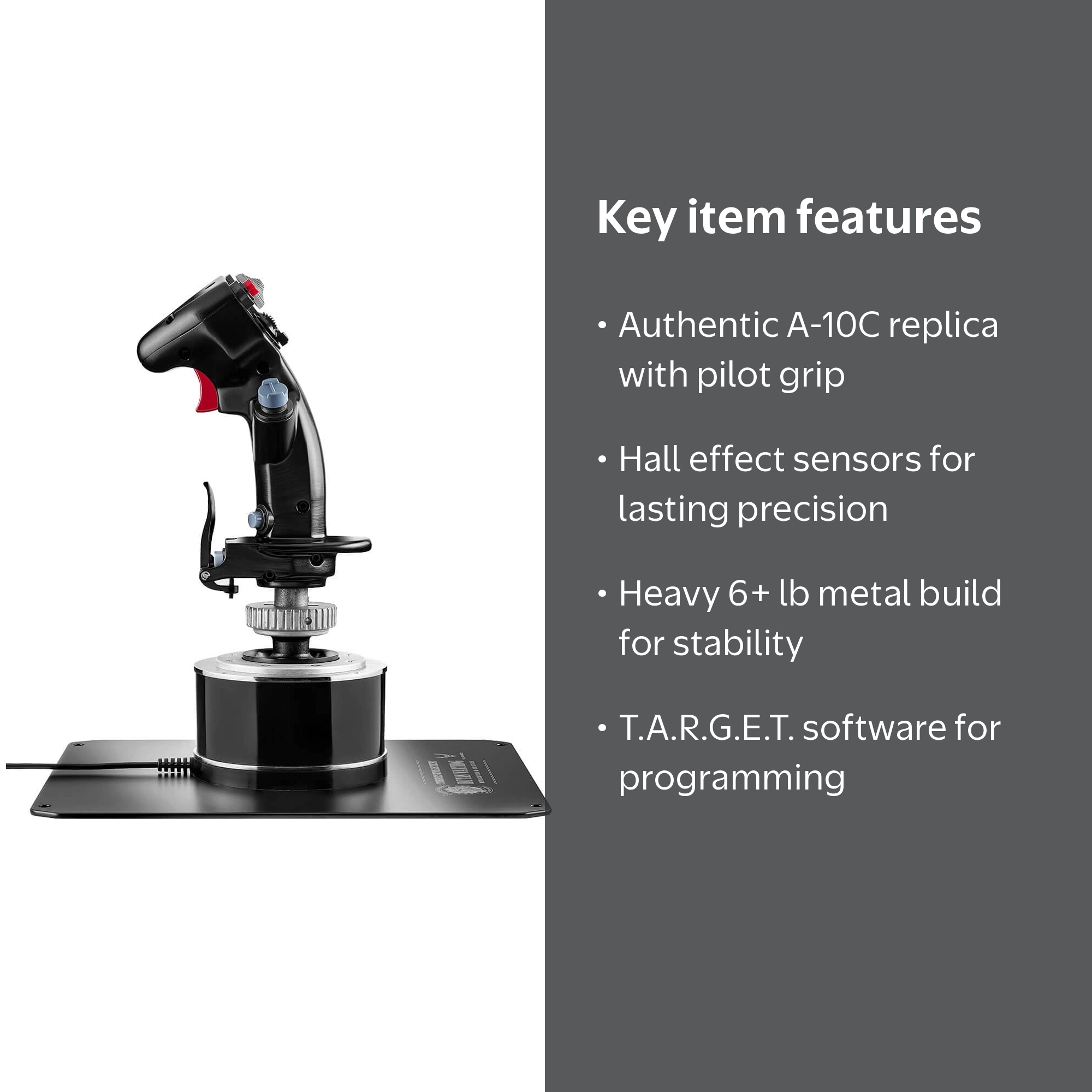 Thrustmaster HOTAS Warthog Flight Stick, A-10C Replica Metal