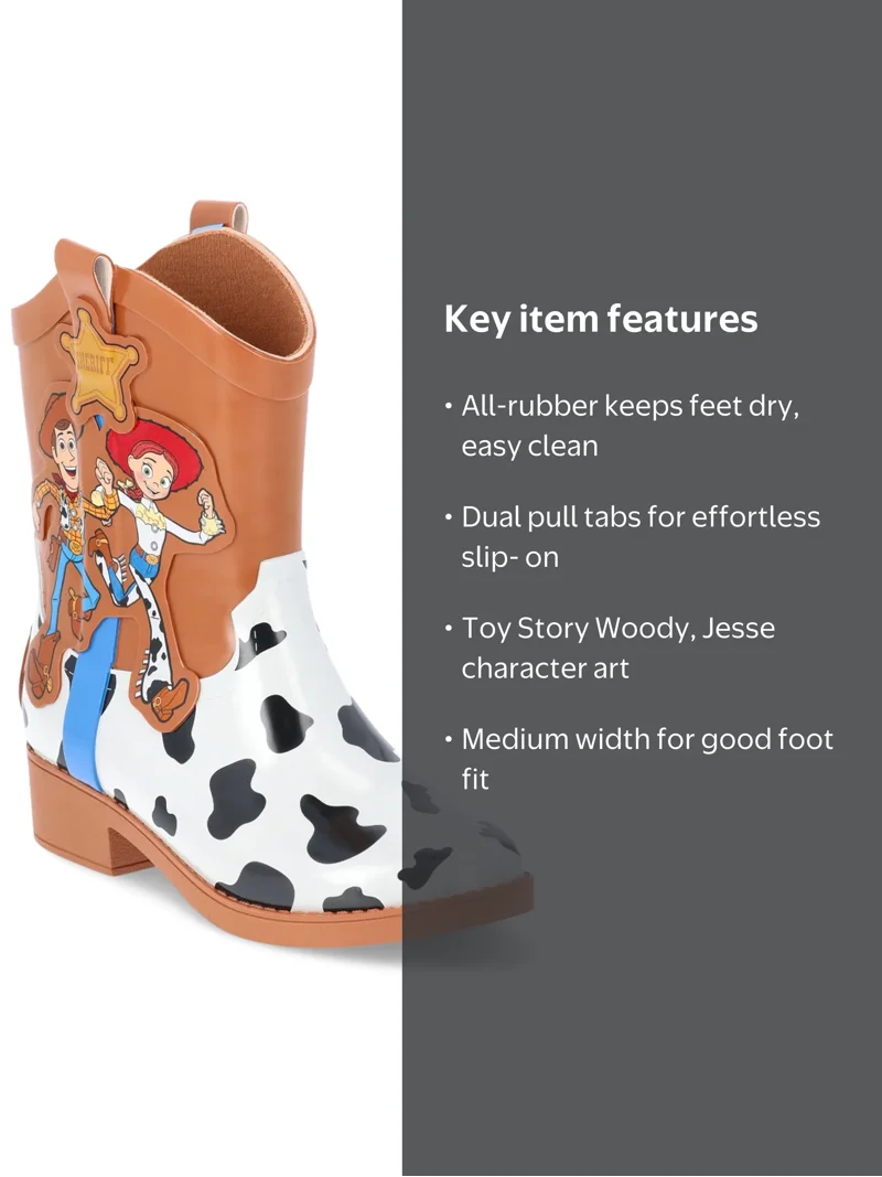 Disney Pixar Toy Story Toddler Rain Boots - Walmart.com