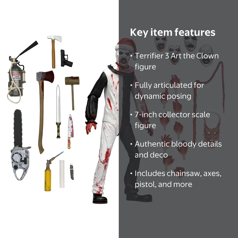 Terrifier 3 - Ultimate Christmas Art the Clown Final Battle Action