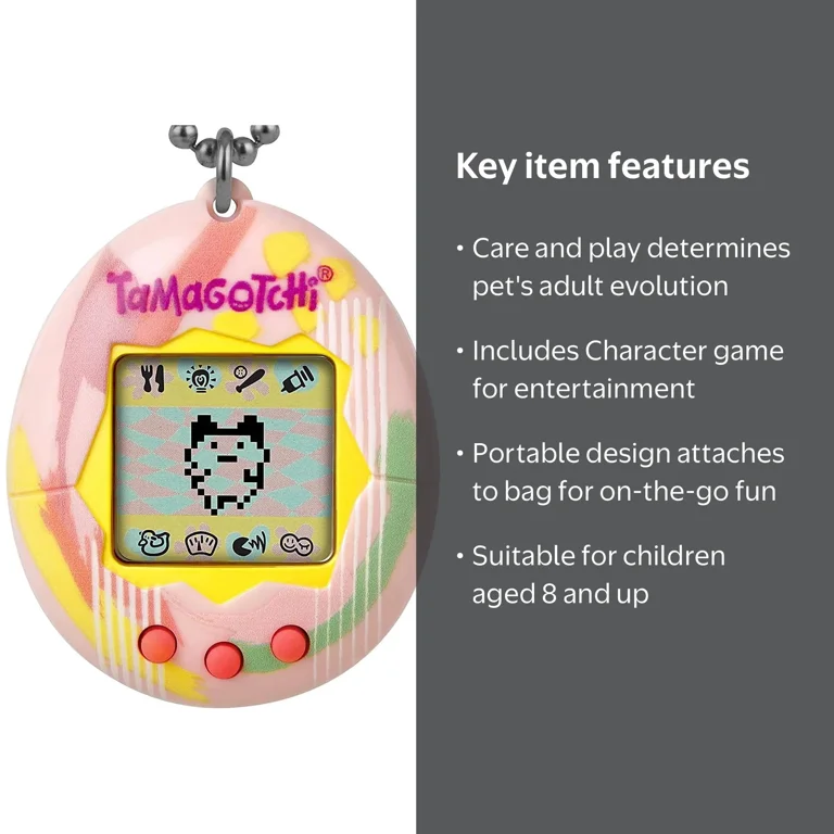 Tamagotchi Gen 1 Art Style Virtual Pet Toy