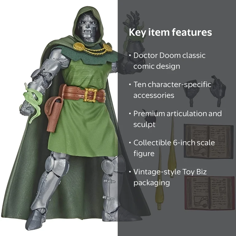 Marvel Vintage X-Men Collection Doctor Doom 6 Inch Action Figure